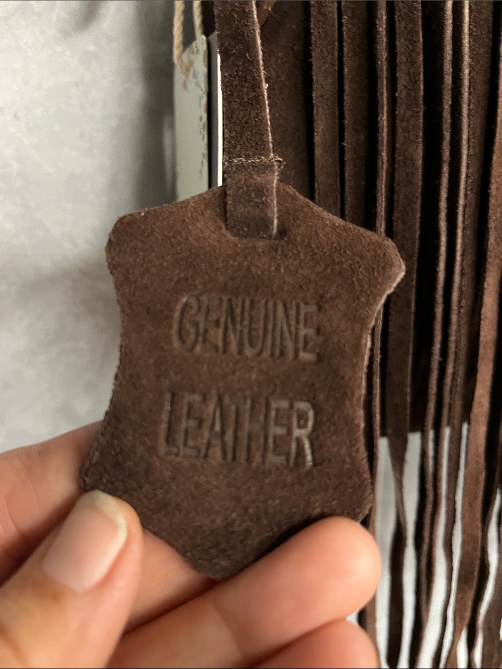 Haute Hippie Chocolate Brown Suede Fringe Short Shoulder Hobo Bag - Picture 11 of 12